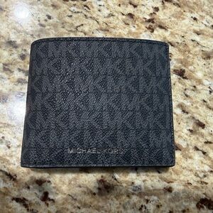 Michael Kors Monogram Black Wallet & Card Holder